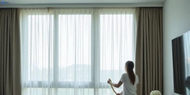 Delicate sheer drape cleaning wooloowin Matty Curtain Cleaning