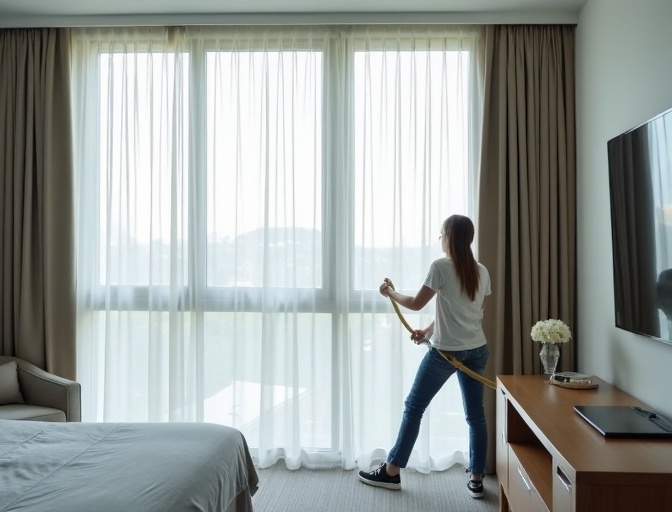 Wooloowin Sheer Curtain Cleaning